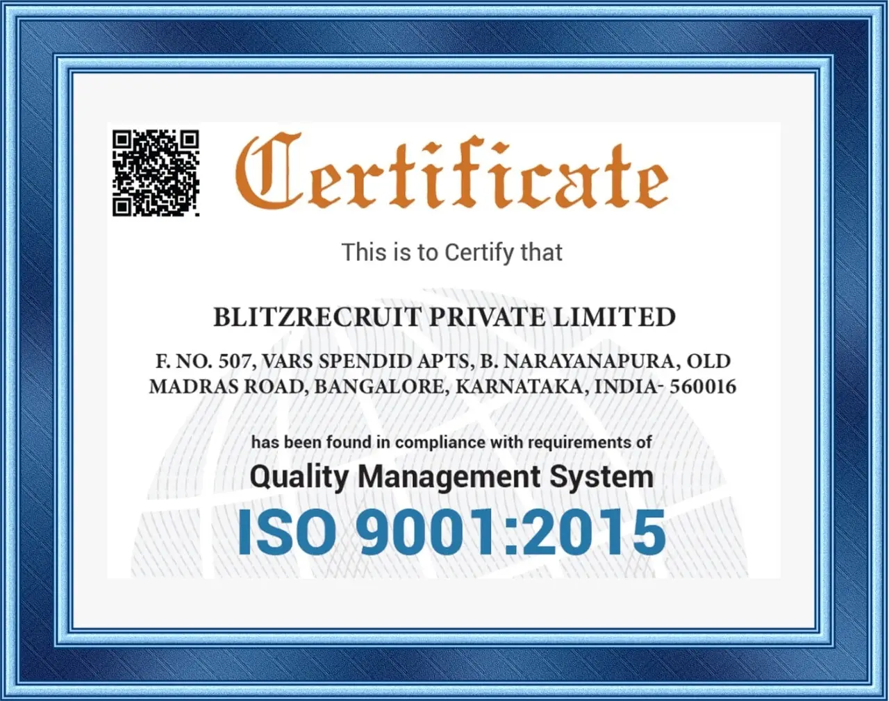 InterviewCracker ISO 9001:2015