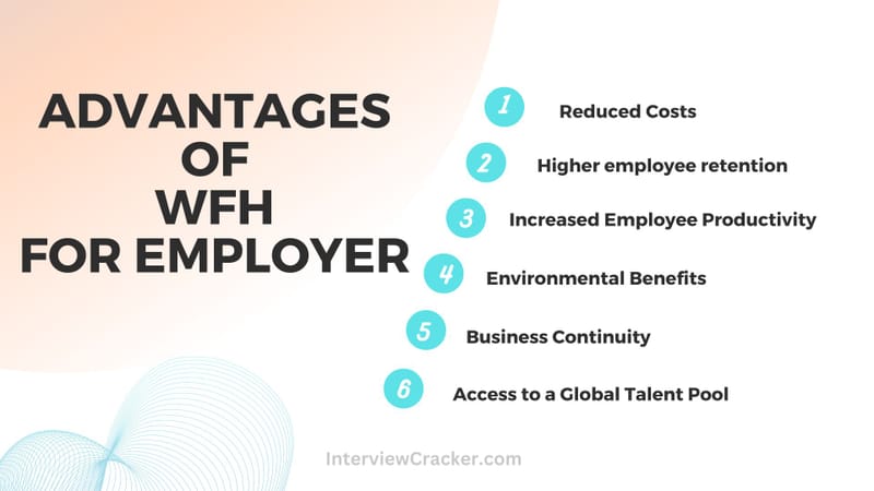 advantages of wfh for employer