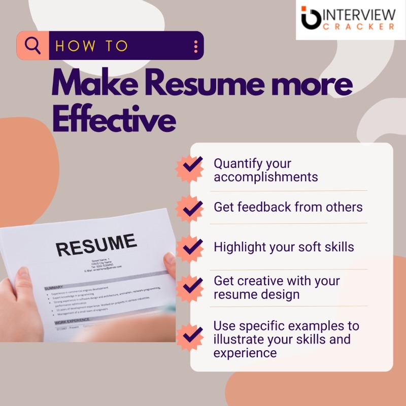 make resume effective