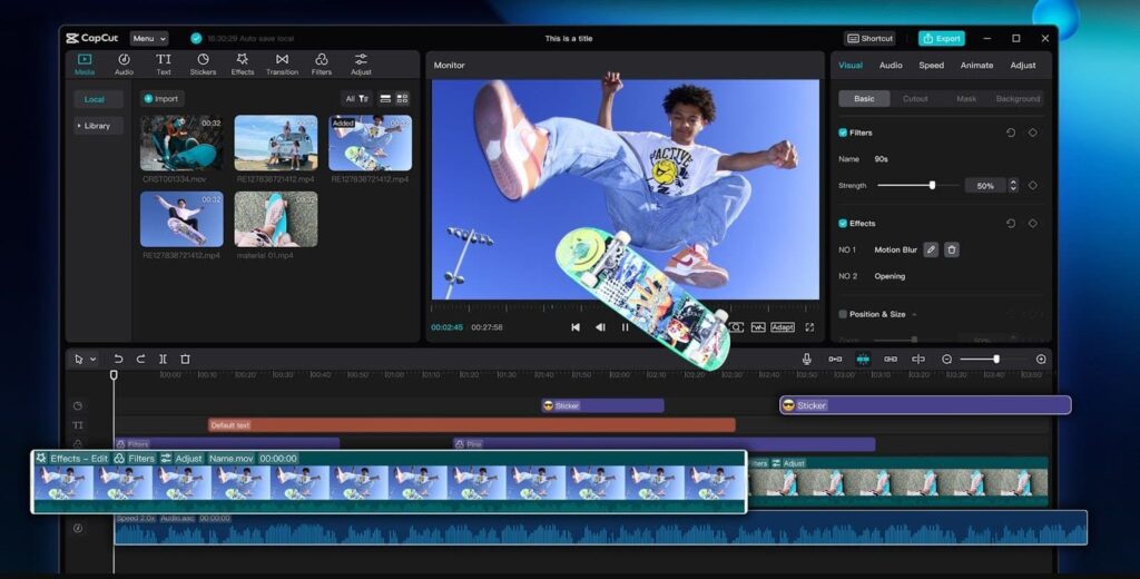 Capcut Video editing