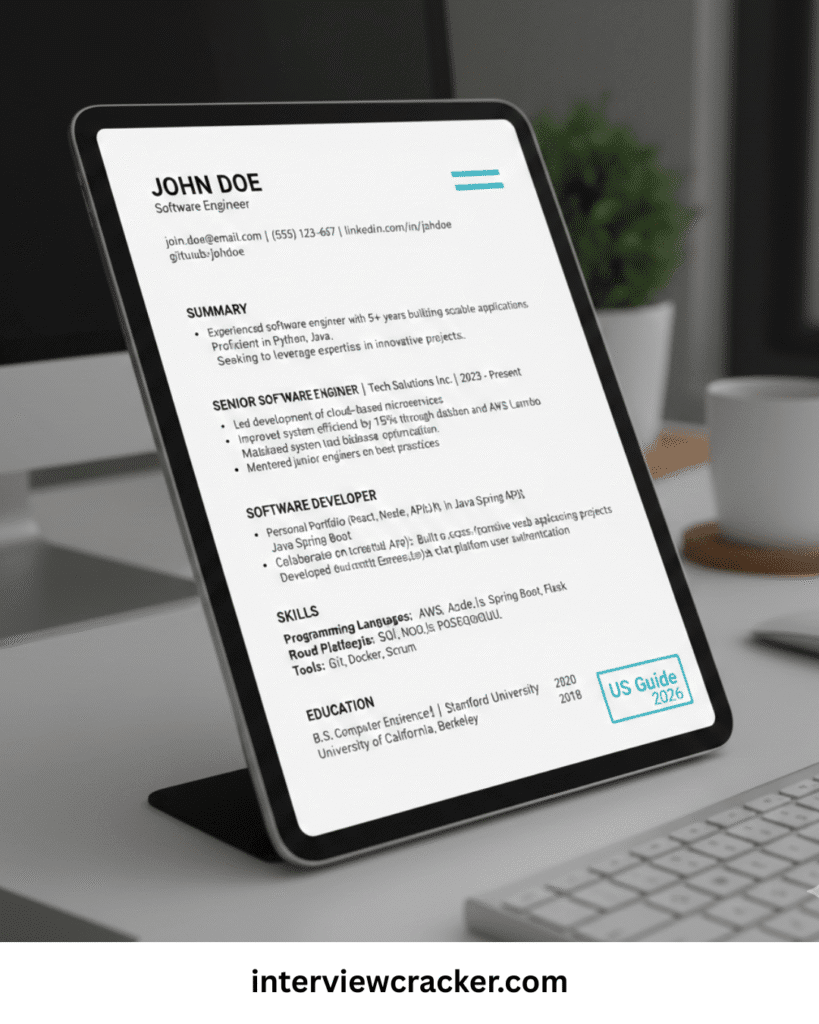 Best ATS Resume Format for Software Engineers